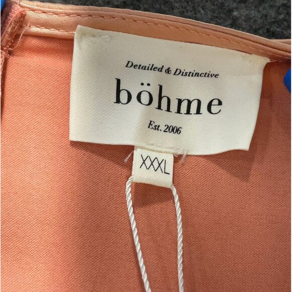 Böhme Orange/Cream Casual Dress - Picture 5 of 6